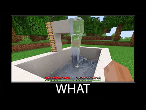 Minecraft wait what meme part 7 realistic minecraft Water - YouTube