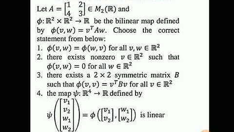 Csir,net,jrf linear algebra
