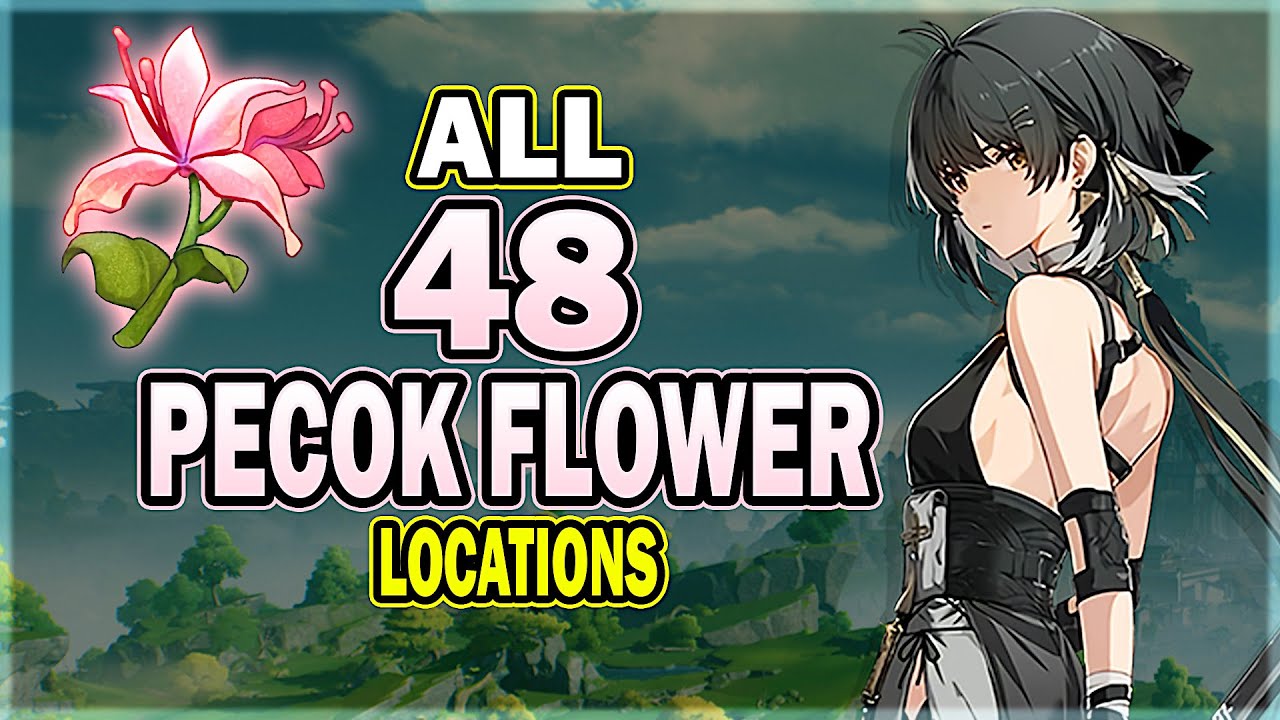 All 48 Pecok Flower Locations in Wuthering Waves - Efficient Farming Route