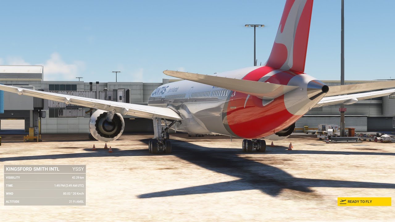 [MSFS] QF7 - Sydney (YSSY) to Dallas Fort (KDFW) - YouTube