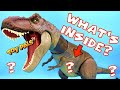 🦖 What&#39;s Inside a T-Rex Dinosaur? Bonus DINO SLIME EGGS 🦕 Pretend Toy Play