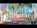 Beverly Hills Walking Tour Los Angeles Rodeo Drive Immersive Sound 4K 60fps