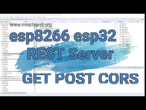 REST Server on esp8266 esp32 GET POST CORS (JS and Postman)