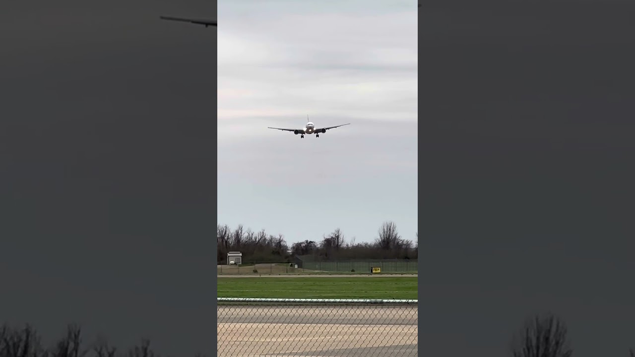 Eastern Airlines Flt 3070 (Boeing 777-200) landing at Alexandria International Airport 2-28-24