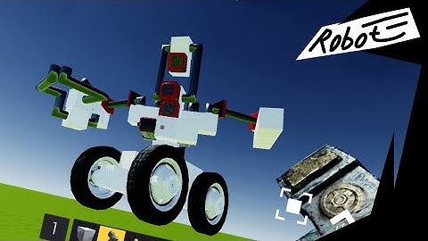 Robot with arm in Evertech Sandbox