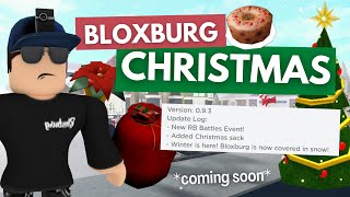 BLOXBURG CHRISTMAS UPDATE CONFIRMED!! *coming soon*