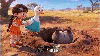 Learn English: How the Wombat Got Stuck — Gua Gua Duck Stories