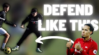 Defend Like Virgil Van Dijk | Simple But effective Defending Drill | Joner Football
