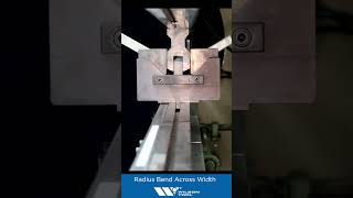 Radius Bend Across Width in the Press Brake #short