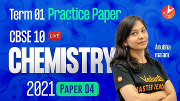 CBSE Class 10 Practice Paper for Term 1 Chemistry MCQs 2021 [Paper-4]🧐 Sample Paper with Answers