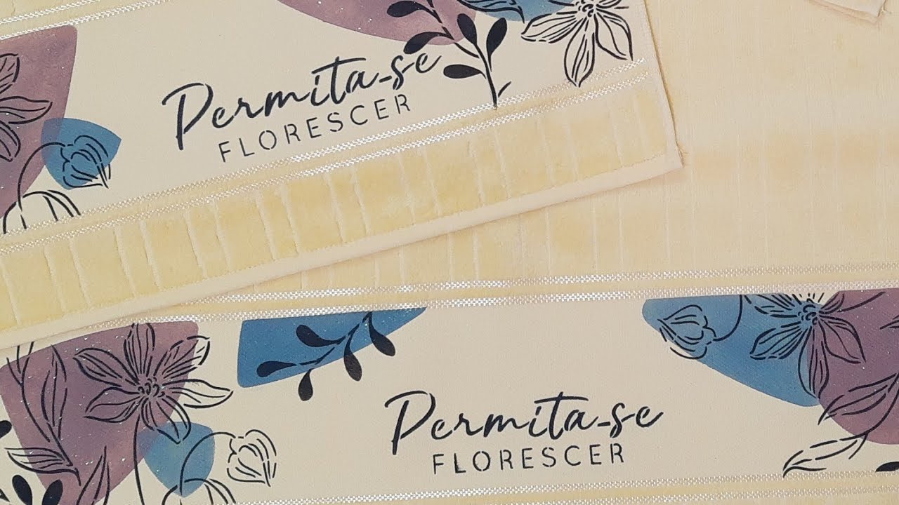 Pintura orgânica - pintando toalhas - pintura com estêncil