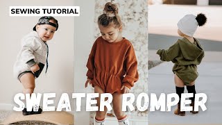 Lowland Kids Sweater Romper Sewing Tutorial