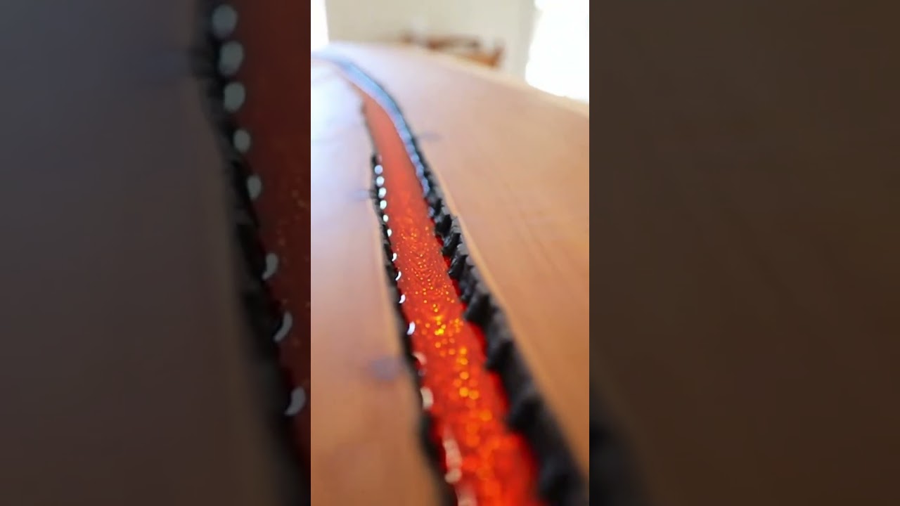 Burning Wood into a Lava River Table 🔥✨