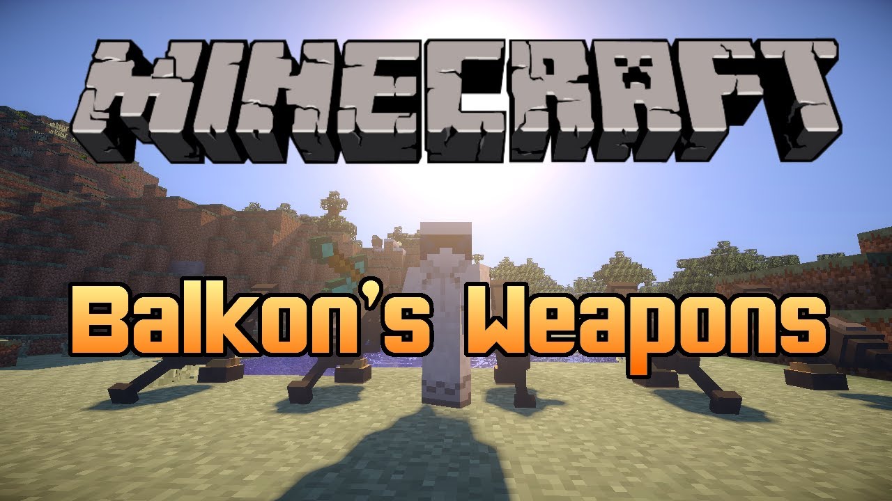 Minecraft Mod: Balkon's Weapons Mod (1.6.2) - YouTube