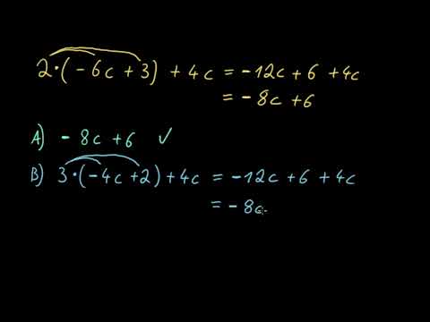 Äquivalente Ausdrücke: Negative Zahlen & das Distributivgesetz| 7. Klasse | Mathematik| Khan Academy