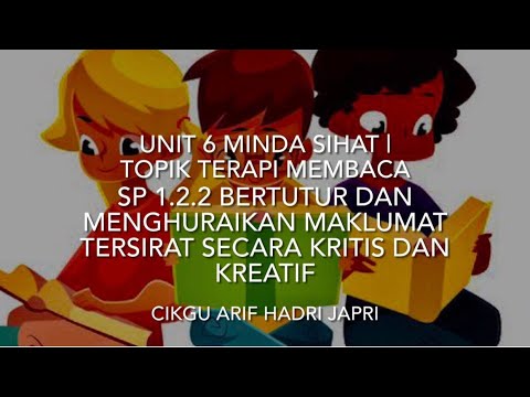 CAKNA BERTUTUR DAN MENGHURAIKAN MAKLUMAT TERSIRAT SECARA KRITIS DAN KREATIF (Terapi Membaca)