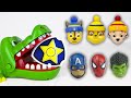 Satisfying Video with Crocodile and Rainbow toys for ASMR
