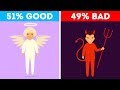 What % Good vs.  Bad Are You?