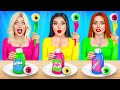 1 Renk Yiyecek Yeme Meydan Okuması | 24 Saat Bir Renk Squid Game! RATATA POWER’dan Mukbang
