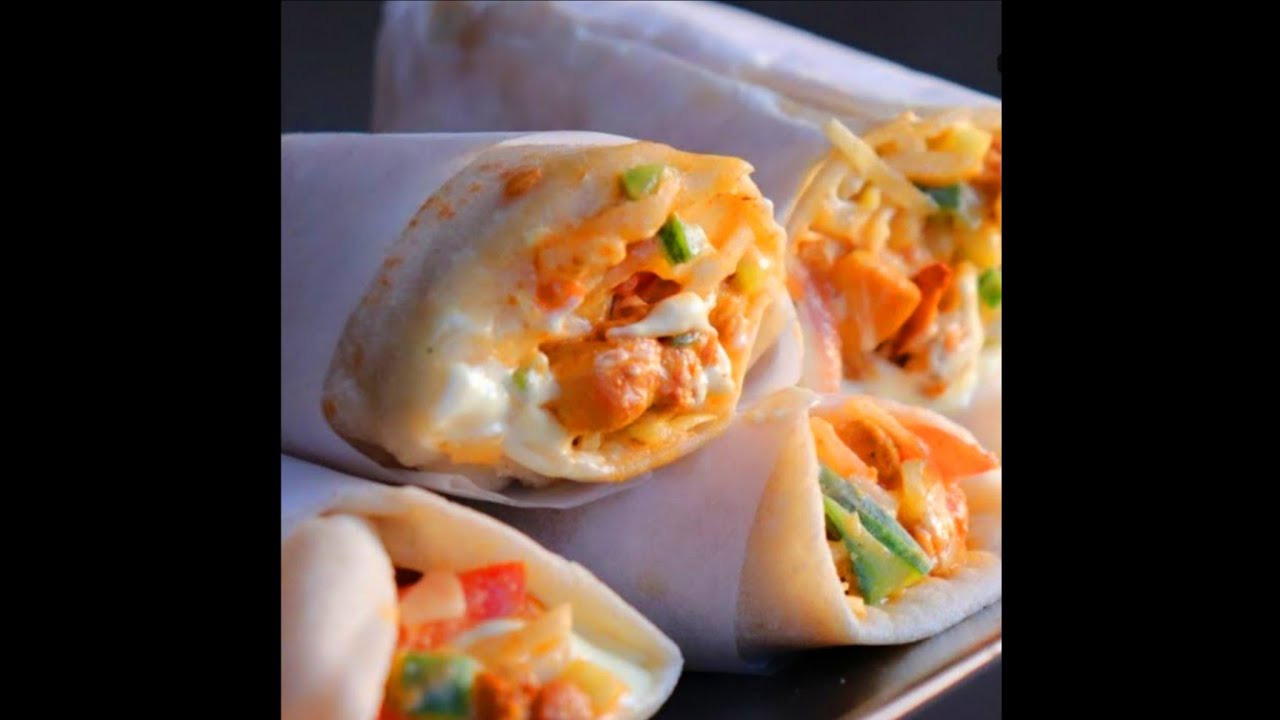 Chicken Shawarma Recipe Pita Bread Pickle Garlic Sauce Hot