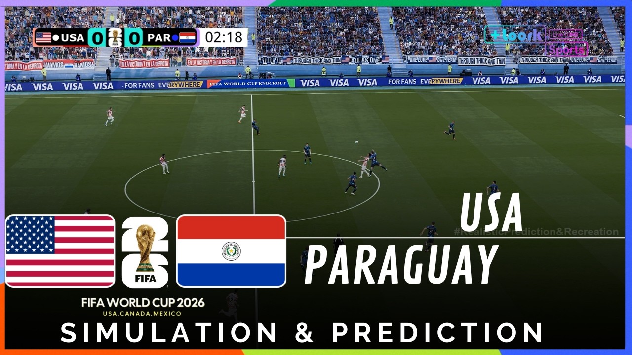 ✅ Estados Unidos vs Paraguay | Copa Mundial 2026 | Predicción y Recreación Realista (Simulación)