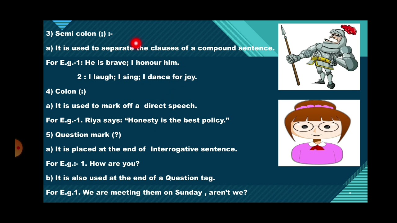 L-23 Punctuation and Uses of Capital letters(Explanation)(Std-5)(Sub ...