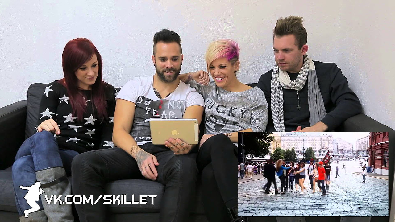 Группа Skillet смотрит русский кавер на песню \