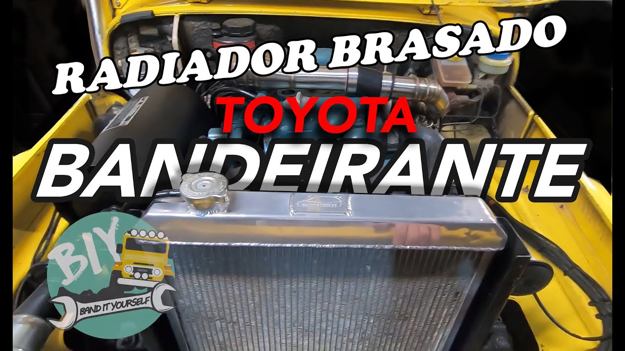 Radiador de Alumínio Brasado na Toyota Bandeirante - excelente solução!