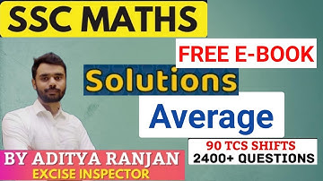 Average || aditya ranjan sir ebook solution || aditya rajan book solution || edu214
