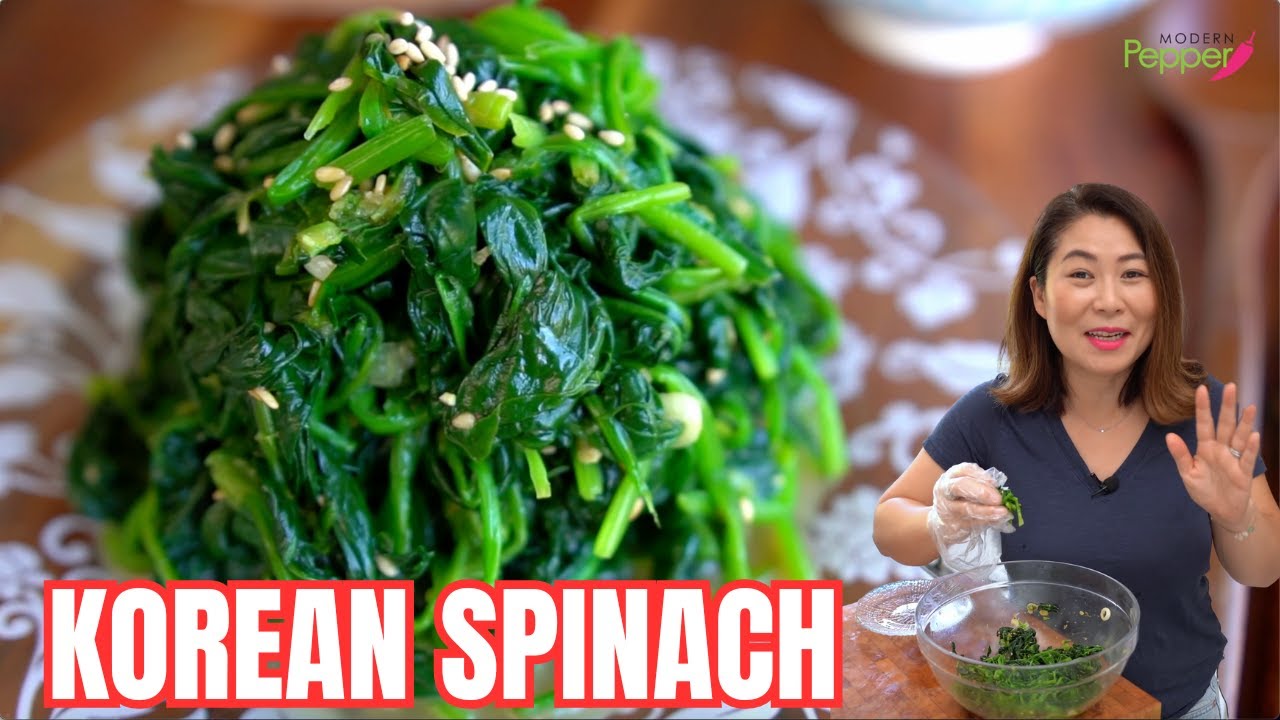 This is NOT your ORDINARY Spinach!😋DELICIOUS & HEALTHY Korean Spinach [시금치나물] 간단하고 맛있게 무치는 비