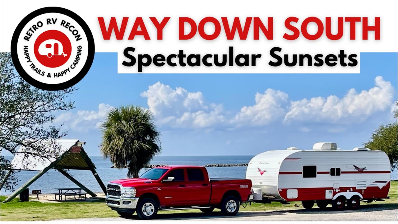 RV Camping at Cypremort Point State Park in Cypremort Point, Louisiana