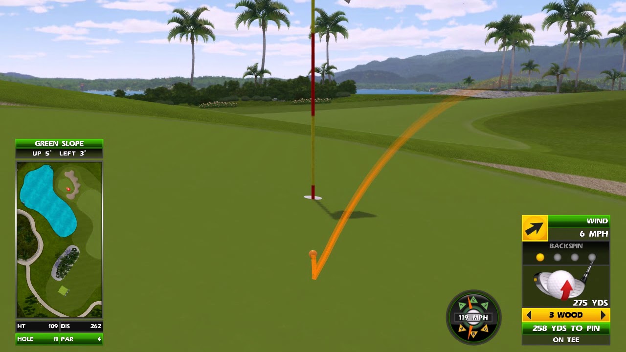Golden Tee Great Shot on Jamaica Bay! 
