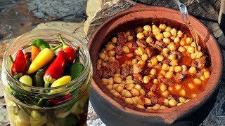 The Best Spicy Pickled Peppers Recipe | Chickpea with Beef Cooked on Stew