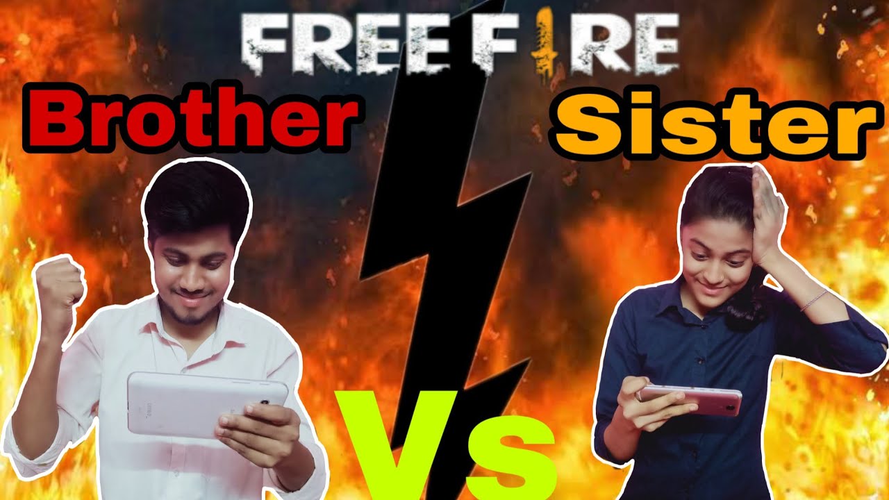 Brother Vs Sister Free Fire Challenge 🔥 || Free fire playing for the first time with my Brother