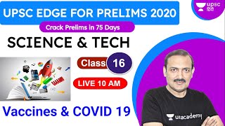 UPSC EDGE for Prelims 2020 | Science & Tech by Sandeep Sir | Vaccines & COVID 19 screenshot 3