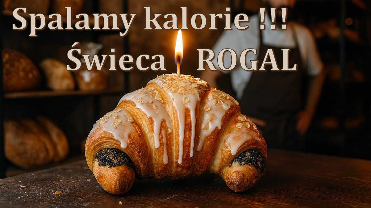 Świeca dekoracyjna- Rogal/ Decorative candle - Croissant