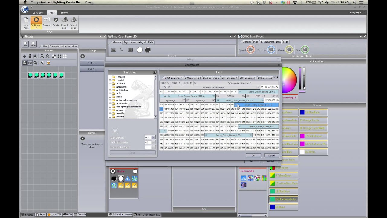 CompuShow Video Manuals - Adding Fixtures and Cleaning up DMX addy