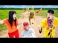 Must Watch Very Special New Funny Video 2025 | Rescuing the Wizard &amp; Friends from the Giant Dog! 🐶✨