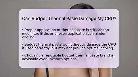 Can Budget Thermal Paste Damage My CPU? - Your Computer Companion