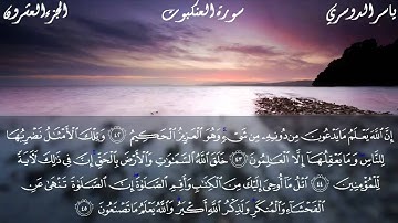 سورة العنكبوت كاملة بصوت الشيخ ياسر الدوسري