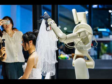 A Robot Put on the Bride’s Veil—Meet Gento Luna 🤖👰