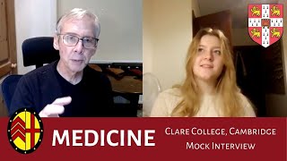 Cambridge MEDICINE Virtual Mock Interview by Clare College, Cambridge