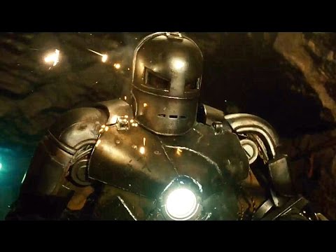 Iron Man - Cave Battle Scene - MARK 1 - Iron Man (2008) Movie CLIP HD