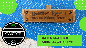 Desk Name plate. Making a desk name plate. A simple DIY gift.