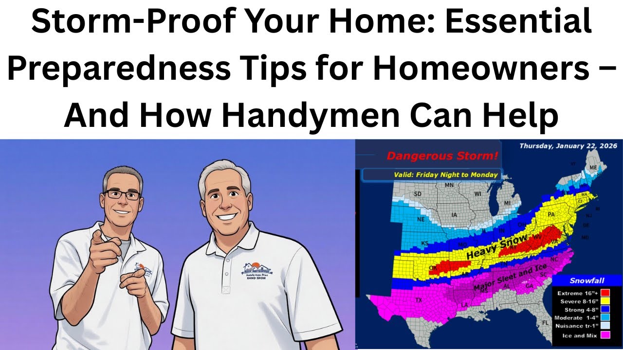 Storm-Proof Your Home: Essential Preparedness Tips for Homeowners – And How Handymen Can Help
