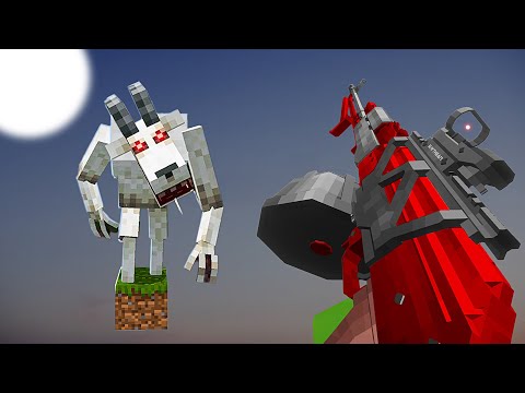 Hunting 10 of the WORST Minecraft Mods with Guns on ONE BLOCK