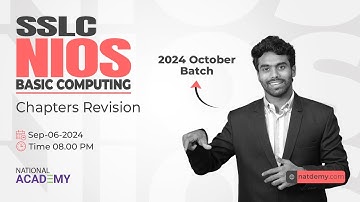 SSLC NIOS BASIC COMPUTING Part 2, 2024 October Exam  | natdemy