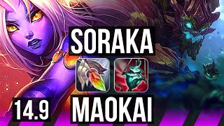 SORAKA & Ezreal vs MAOKAI & Jinx (SUP) | 1500+ games, 0/4/33, Rank 14 Soraka | BR Grandmaster | 14.9