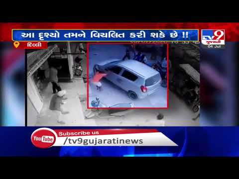 Woman mowed down by car driver in Delhi, horrifying CCTV comes to the fore | TV9News