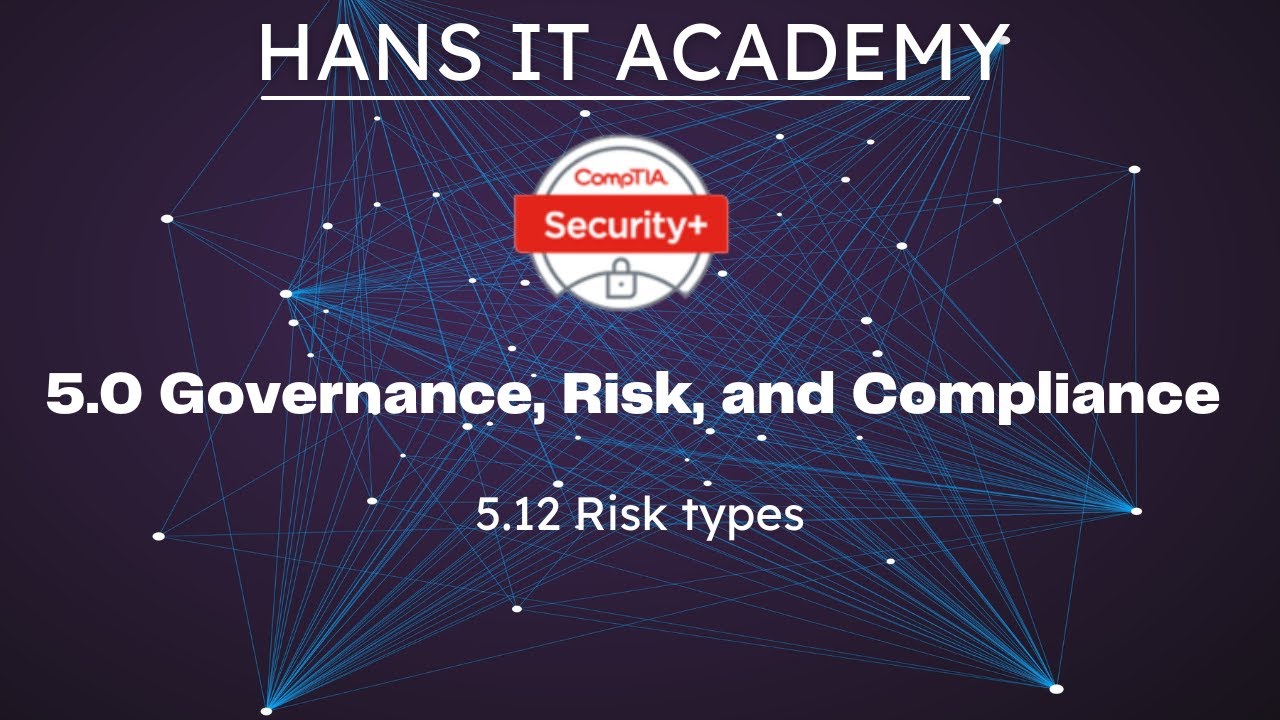 Risk types - CompTIA Security+ SY0 601 Domain 5.12 - YouTube